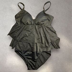 Magicsuit Black W/ Gold Polka Dot Swimsuit